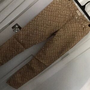 Michael Kors Trendy Patterned Jeans NWOT